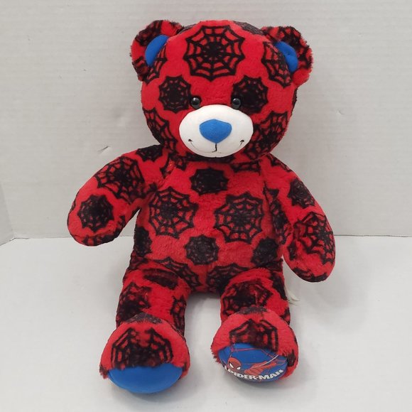 red black teddy bear